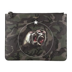 Givenchy Zipped Pouch Printed Coated Canvas