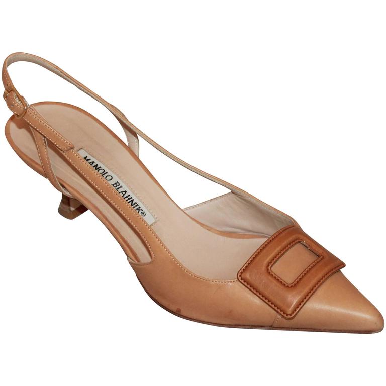 slingback pointed toe