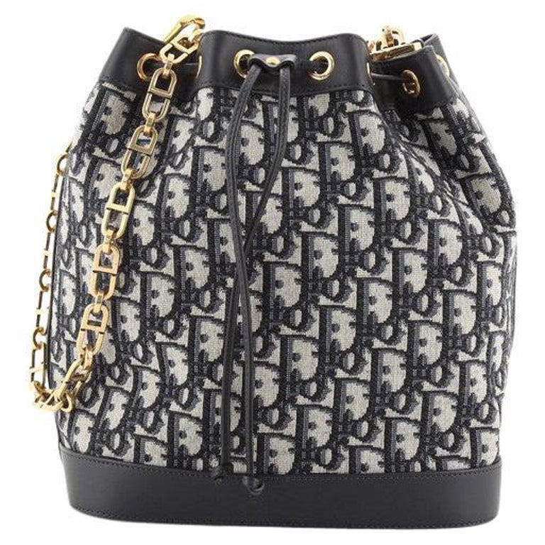Christian Dior Drawstring Bucket Bag Oblique Canvas at 1stDibs dior