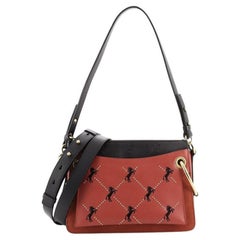 Chloe Roy Shoulder Bag Embroidered Leather Small