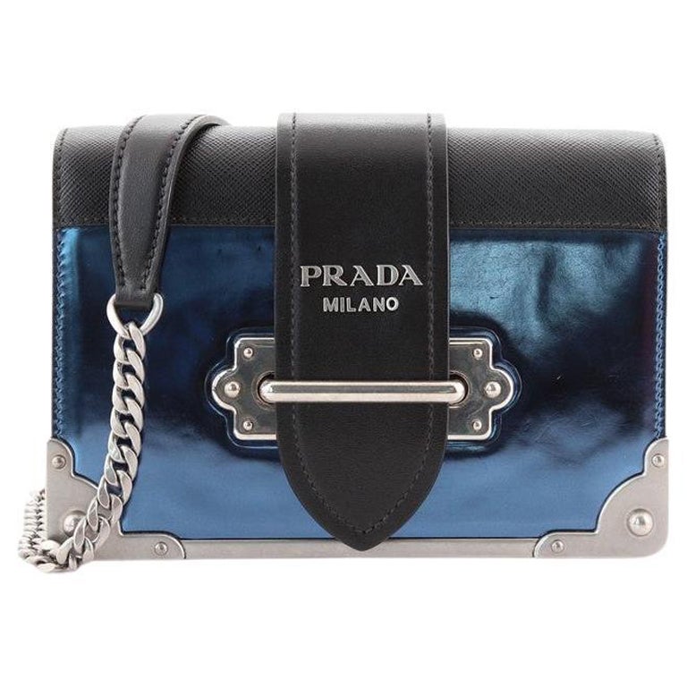 Prada Animalier Cahier Crossbody Bag City Calf and Saffiano Leather ...