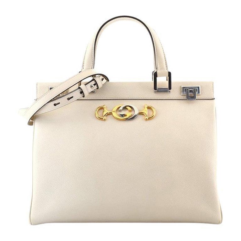 Gucci Zumi Top Handle Bag Leather Medium For Sale at 1stDibs
