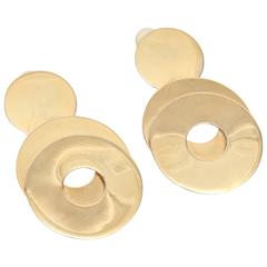 Sculptural 3-Disc Earrings 8