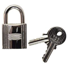 Hermes Palladium Padlock & Keys