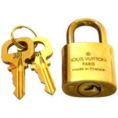 Louis Vuitton Gold Padlock 
Keys