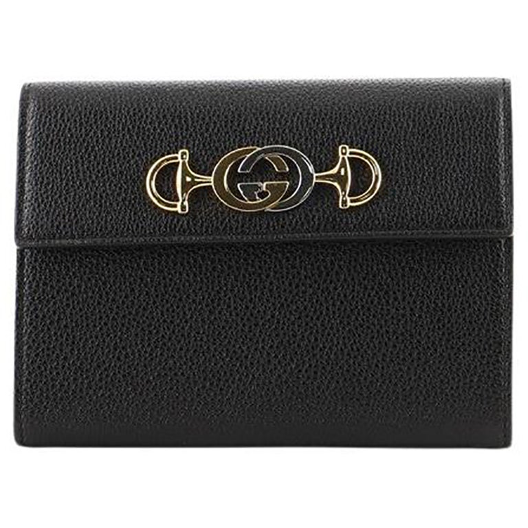 Gucci Zumi Flap Clutch Leather