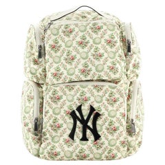 Gucci MLB Front Pocket Backpack Printed Satin with Applique Large