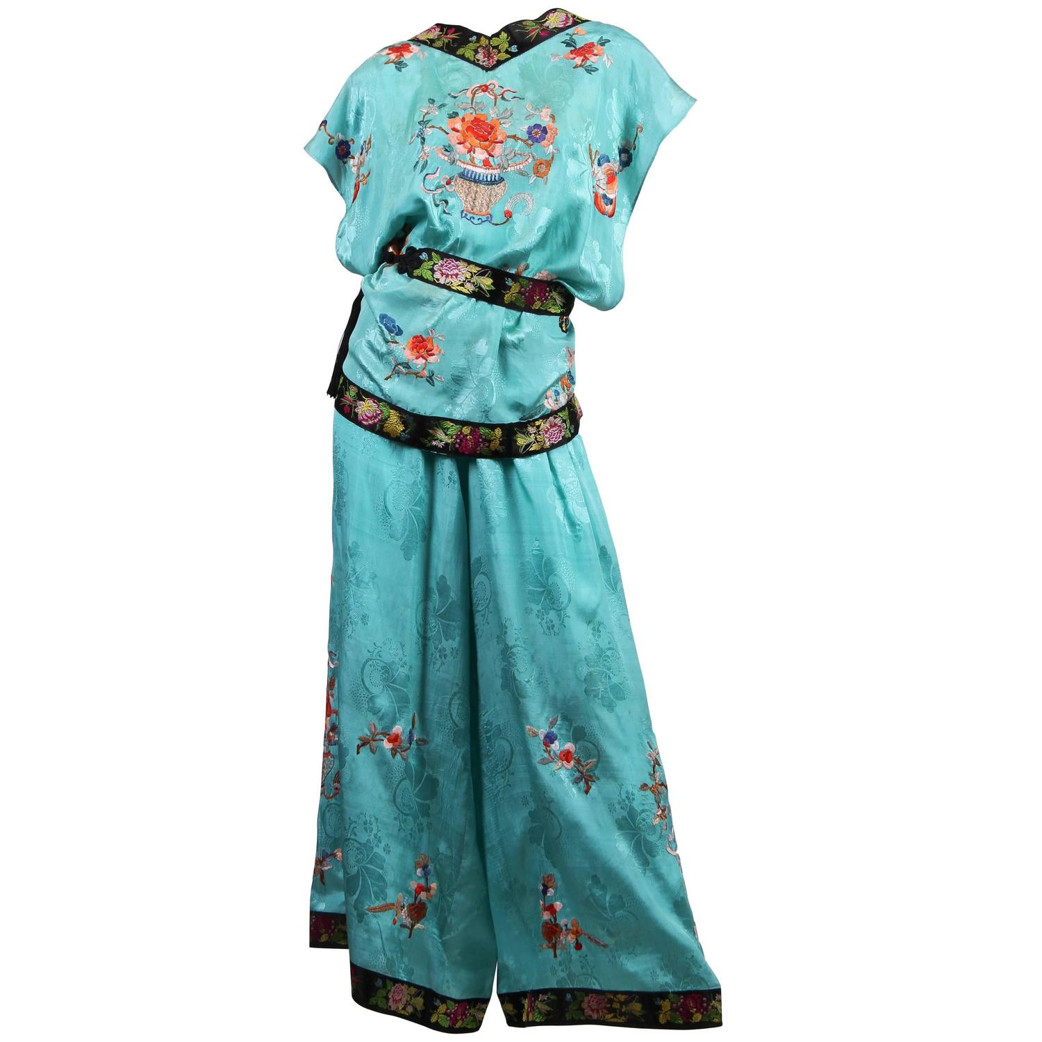 Antique Chinese Pajamas at 1stdibs