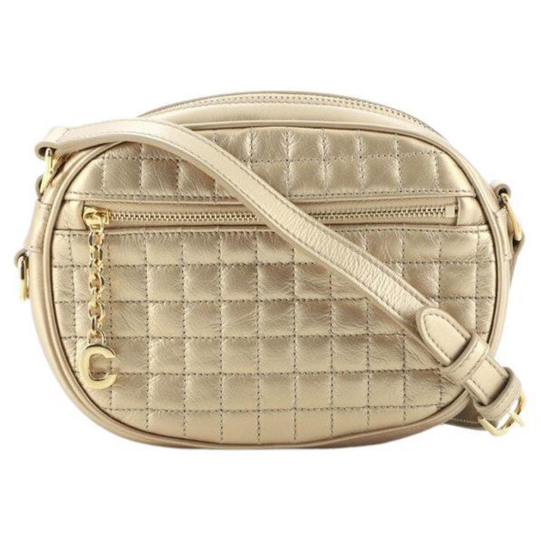 medium c charm bolsa in quilted calfskin