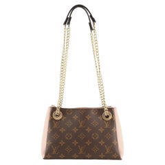 Louis Vuitton Bordeaux Leather Monogram Canvas Surene mm - Handbag | Pre-owned & Certified | used Second Hand | Unisex