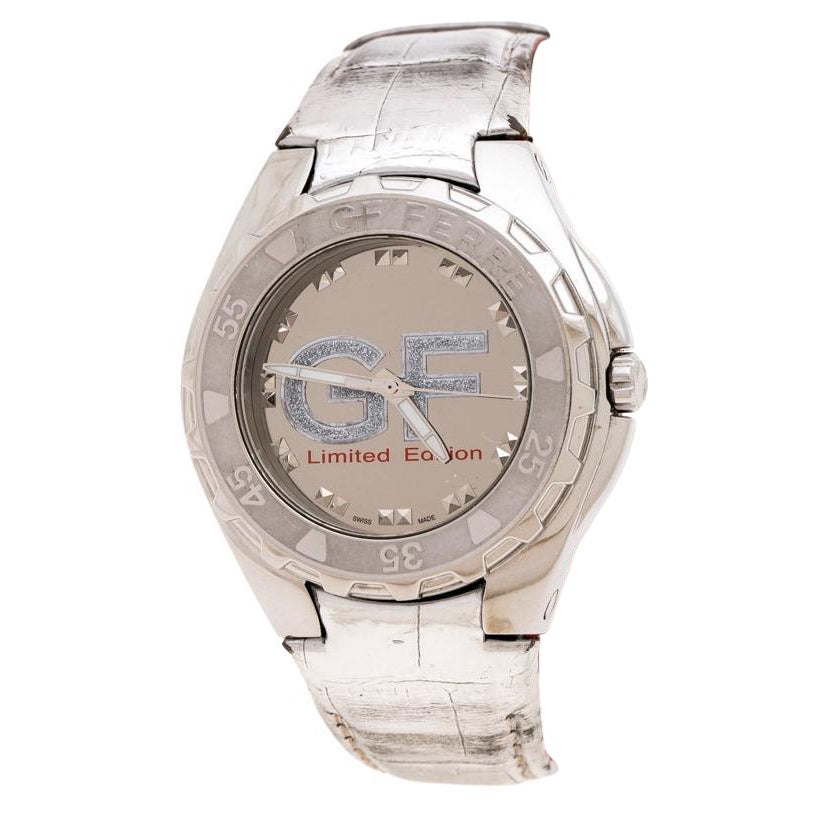 Gianfranco Ferre Silver-Plated 9040J Limited Edition Women's Wristwatch 44MM