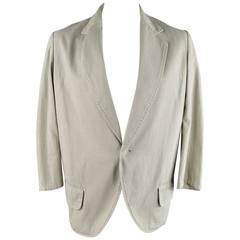 Yohji Yamamoto Y's Men's Khaki Cotton Sport Coat 
