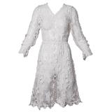 Vestido vintage de encaje tejido a mano