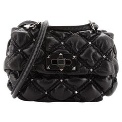 Valentino SpikeMe Flap Bag Quilted Leather Small