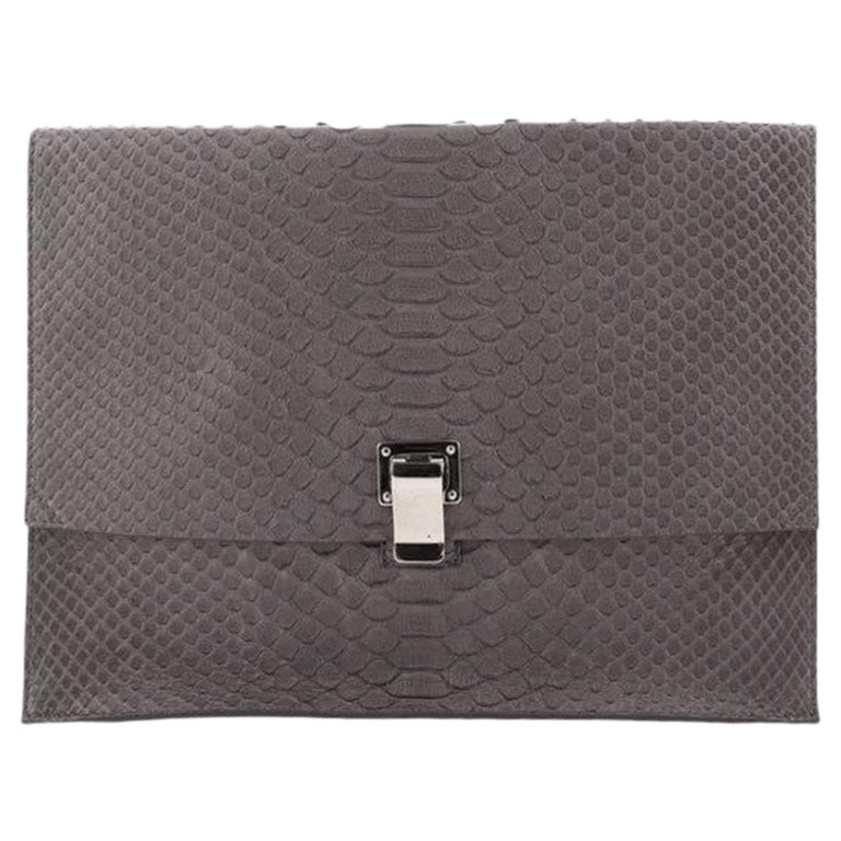 Proenza Schouler Lunch Bag Python Large