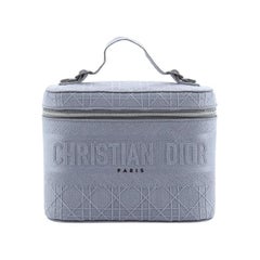 Christian Dior DiorTravel Vanity Case Cannage Toile brodée