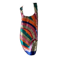 Just Cavalli Sexy Sequin Flapper Dress by Roberto Cavalli New with Tags