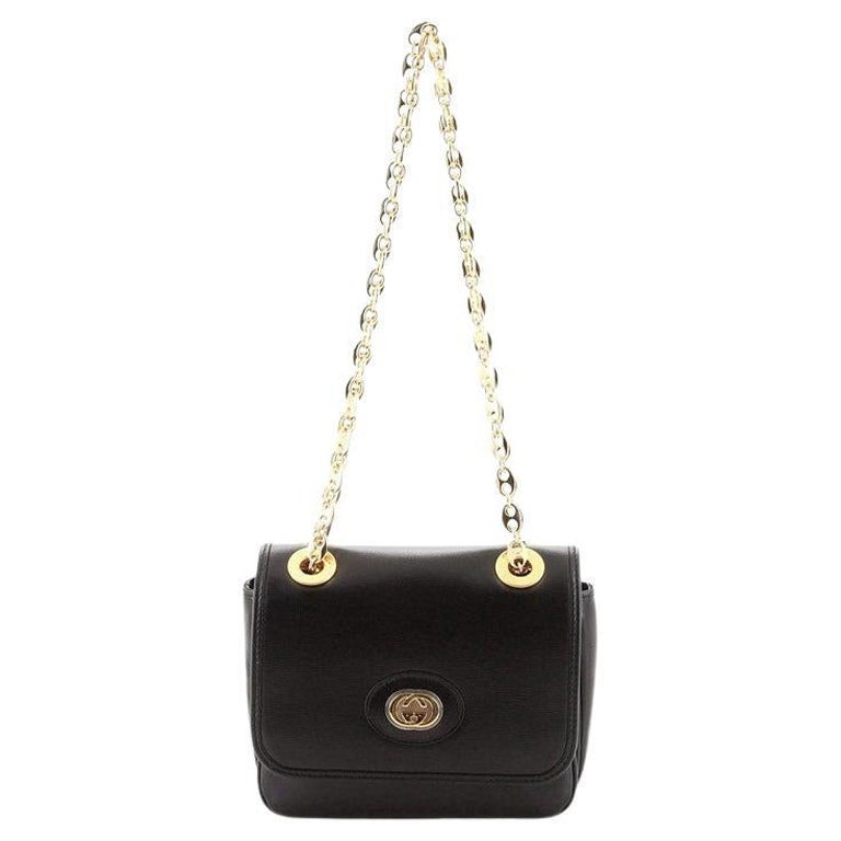 Gucci Marina Chain Flap Bag Leather Mini at 1stDibs