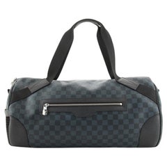 Louis Vuitton Matchpoint Polochon Duffle Bag Damier Cobalt
