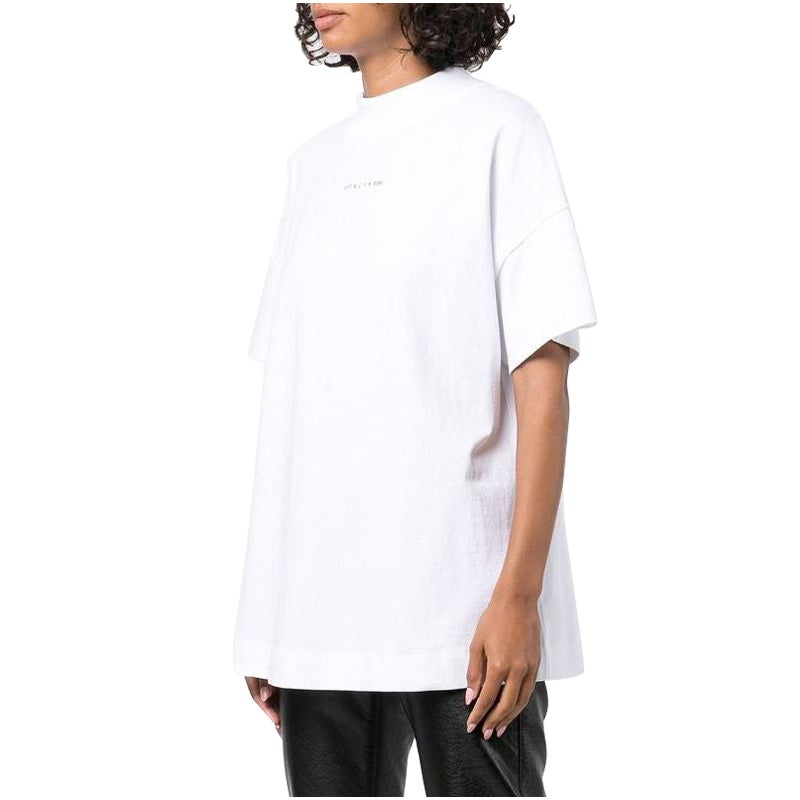 1017 Alyx 9sm Women Mockneck Knit Tee in White, Size S For Sale