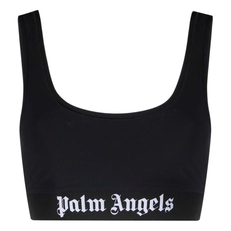 Palm Angels Women Classic Logo Sport Bra, Size M