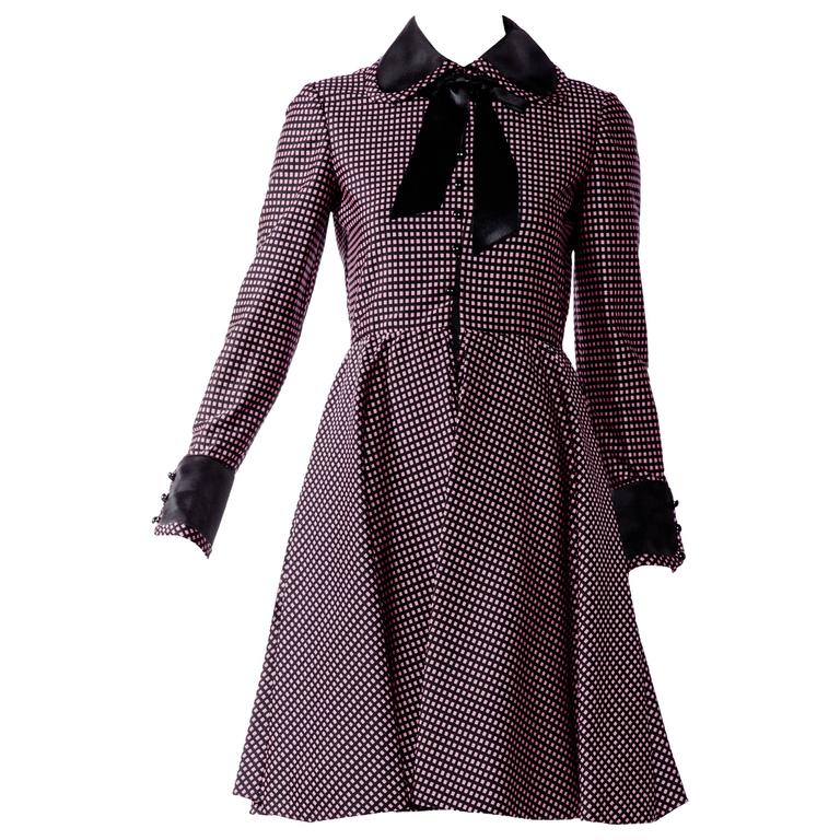 purple peter pan collar dress