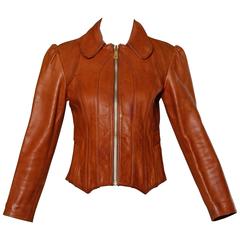 Rare Vintage 1970s East West Musical Instruments Leather "Angie" Jacket