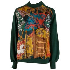Hermes Sweater - Cashmere / Silk - Hunter Green -  Size 36