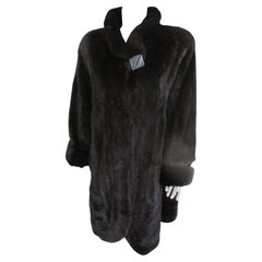 Louis Feraud Paris Manteau évasé en fourrure de vison