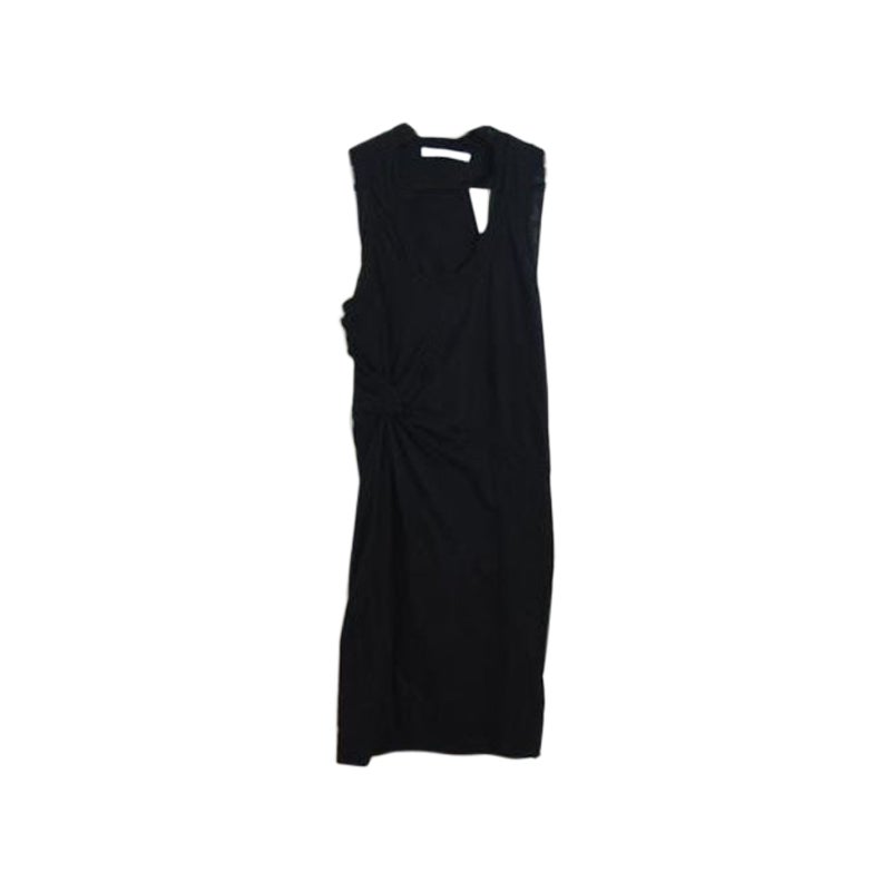 T By Alexander Wang Black Hawaiian Jacquard Sleeveless Bodycon Dress S ...