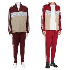 ADIDAS UNITED ARROWS & SONS MIKITYPE burgundy red tracksuit jacket sweatpants L