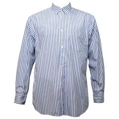 Comme des Garcons SHIRT SS 2015 Blue and White Striped Shirt