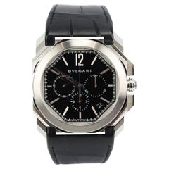 Bvlgari Octo Verlcissimo 42MM Stainless Steel And Alligator Watch