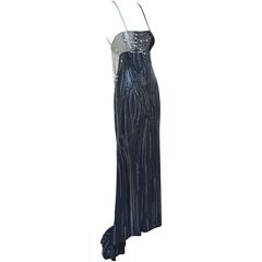 Retro Gianni Versace Atelier  Couture  Dress Perfect For Red Carpet     NEW 