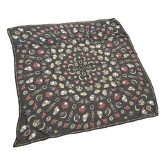 An Iconic Alexander McQueen Silk Scarf Made in Italy