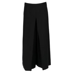 2010s Frankie Morello black wool pant-skirt