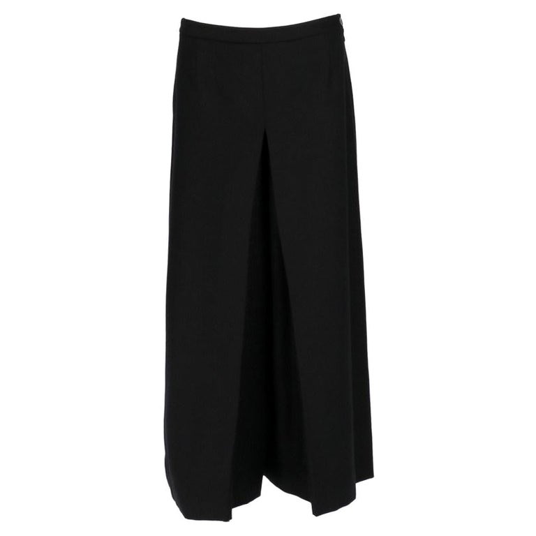 2010s Frankie Morello black wool pant-skirt For Sale at 1stDibs