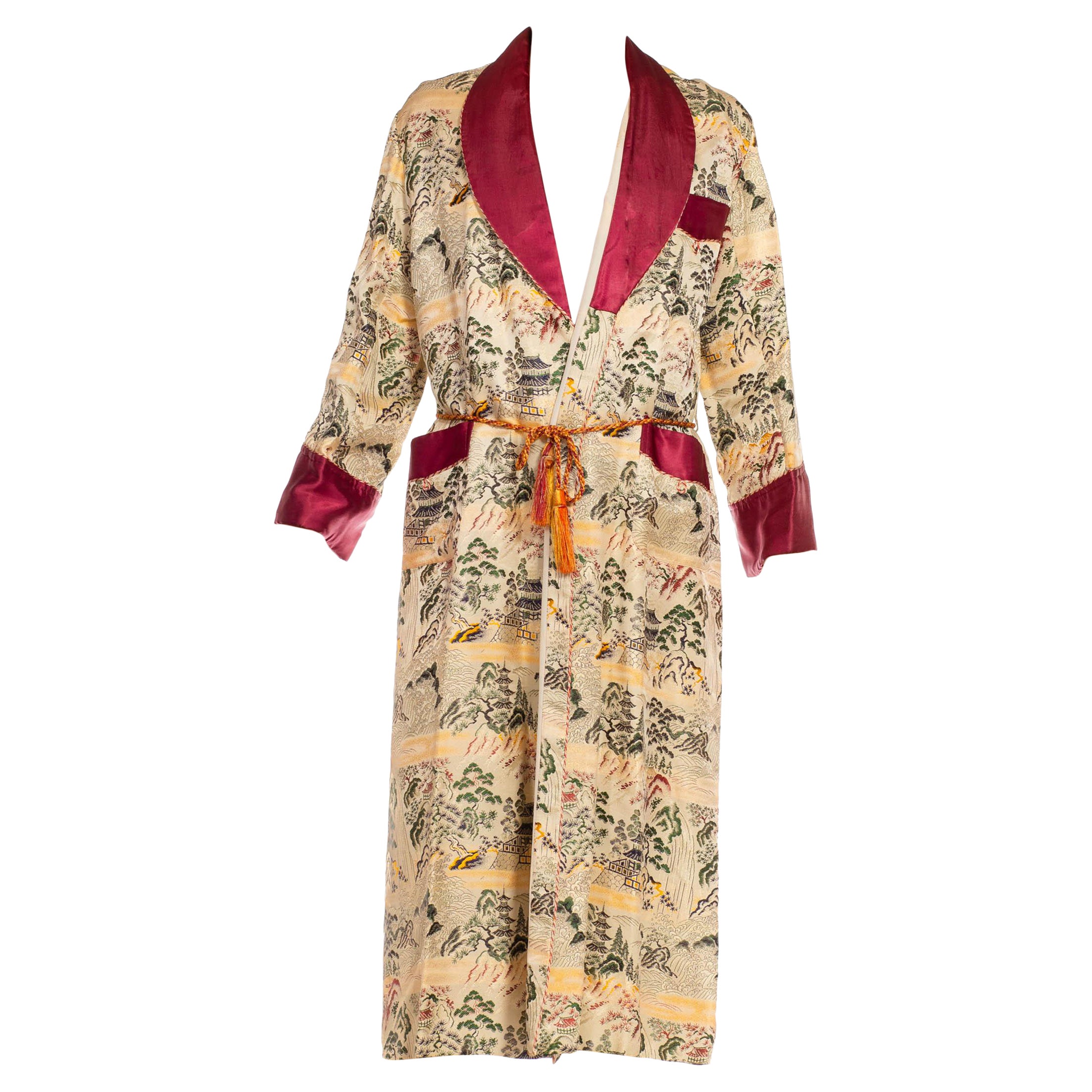 1950s Fine Silk Dressing Gown at 1stDibs | 1950s dressing gown