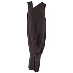Vintage COMME des GARCONS Size M Brown Rayon / Silk Sack Maxi Dress