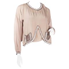 1920s Beaded Blouse