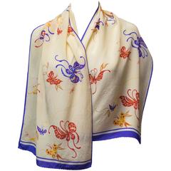 Hattie Carnegie Silk Scarf 3