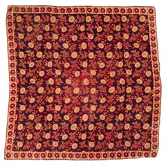 Antiker, pflanzlich gefärbter Schal aus Bio-Baumwolle, 1920er Jahre