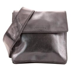 Chanel Flat Crossbody Bag Leather Small