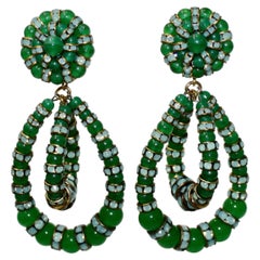 Francoise Montague Lolita 2Tone Green Earrings