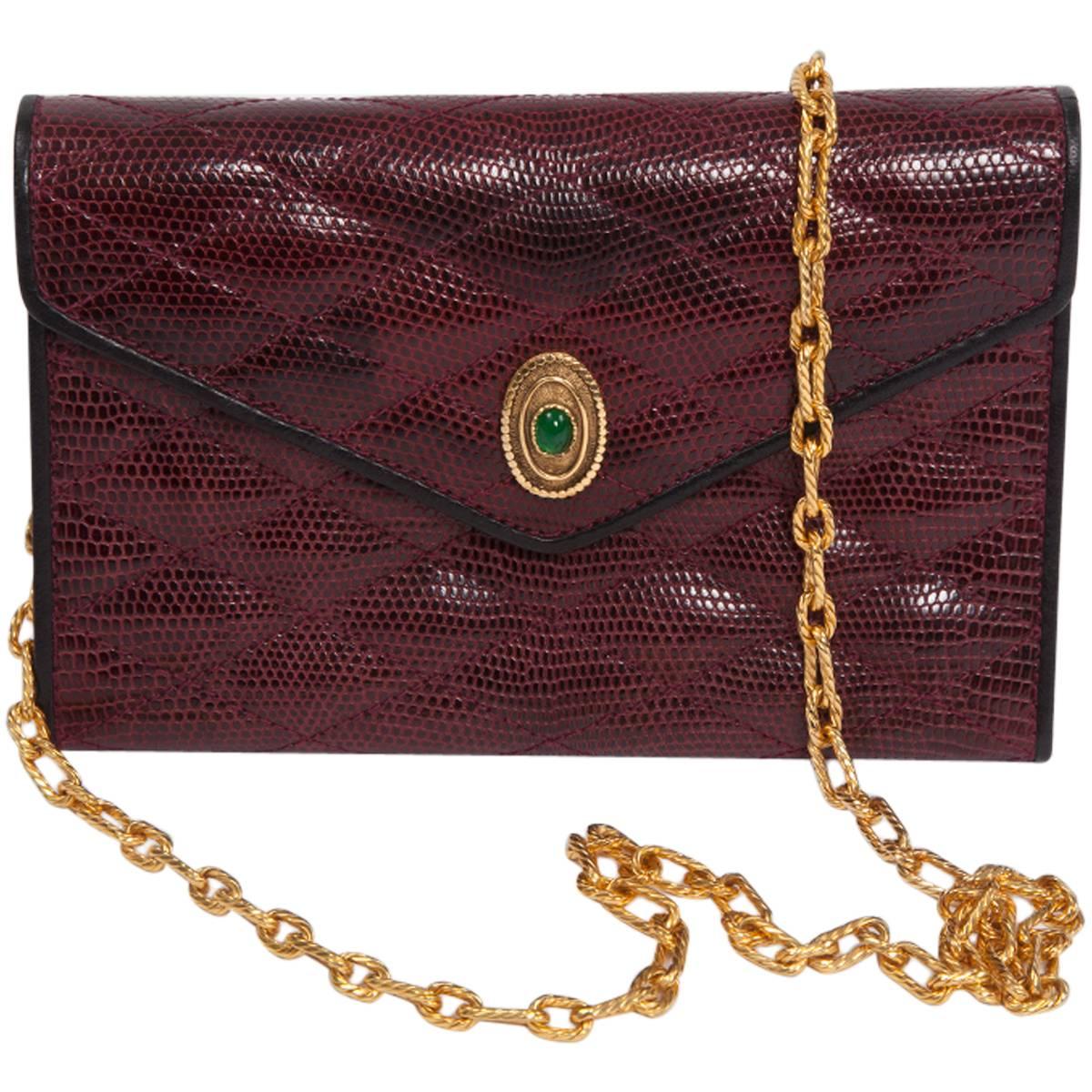 Chanel Embellished Lizard Bag 