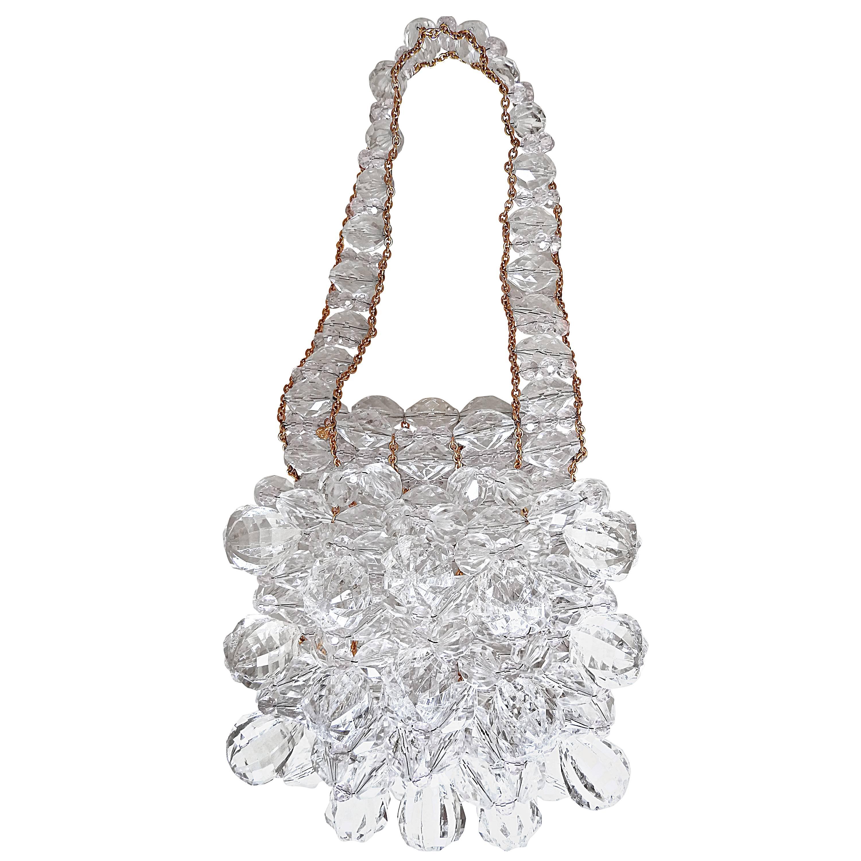 BRAND NEW ✿*ﾟ97P Chanel Melon Shaped Resin Lucite Ball Mini Clutch Bag Handbag For Sale