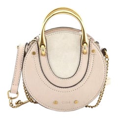 Chloe Pixie Crossbody Bag Leather with Suede Mini