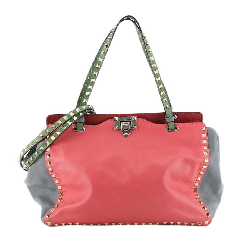 Valentino Rockstud Shopping Tote Leather Large at 1stDibs