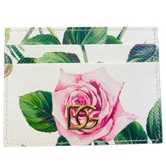 Dolce & Gabbana Tropical Rose
printed Vitello leather cardholder