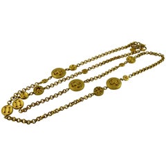 Karl Lagerfeld Vintage Iconic Gold Button Sautoir